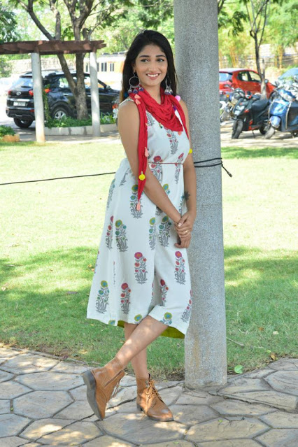 Hot Actress Priya Vadlamani Long Hair Photos In Sleeveless White Dress 4